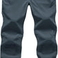 Gopune Men's Snow Ski Waterproof Softshell Pants Outdoor Windproof Warm Hiking Insulated Pants