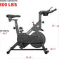 DeerRun Exercise Bike, Indoor Cycling Bike Brake Pad/Adjustable Magnetic Stationary Bike with App, Low Noise Workout Bike for Home Cardio 300lbs Weight Capacity with Pad Mount & LCD Monitor