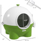 PawHut Hooded Cat Litter Box, Large Kitty Litter Pan with Lid, Scoop, Leaking Sand Pedal, Top Handle, Dark Green