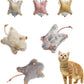Catnip Cat Mice Toy,3 Pcs Plush Cats Nip Mouse Toys for Teeth Cleaning Chew Kitten Kicker Toy with Crinkle & Bell Cat Interactive Catnip Toys for Indoor Kittens Play Fetch