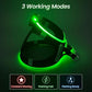 PceoTllar Light Up Dog Harness, LED No Pull Reflective Dog Harness, Flashing Lighted for Night Walking - Small/Medium, (Black Green,s)