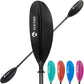 Adjustable Kayak Paddle with Carbon Shaft and PP Blade Available in 220-230/220-240/230-250cm Floating Lightweight Kayak Oars with Original Pattern