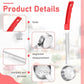 16 Pcs Portion Control Serving Spoons, Restaurant Measuring Serving Ladle Utensils, Portion Control Slotted Scoops for Weight Loss, Solid and Perforated Scoops(Red,2 oz)