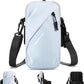 Cell Phone Carrier - Arm Band, Cross Body Bag, Holster for Women - Walking, Running - Light Blue