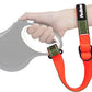 PetBonus Short Dog Leash, Safety Wrist Strap for Retractable Dog Leash, Reflective Design and Adjustable Soft Padded Handle, Extra Layer Security for Pet Stroller (Khaki Green)