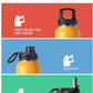 Water Bottle 32 oz Insulated with Straw, Coolflask Stainless Steel Metal 3 Lids Water Flask Wide Mouth for Sports or Office, Non-BPA Keep Cold Up to 48 Hrs or Hot Up to 24 Hrs, Ombre Yellow/Orange