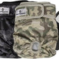 Pet Parents® Washable Dog Diapers (3pack) + Extendrs® of Durable Doggie Diapers, Premium Dog Diapers Female & Male (Medium, Camo)