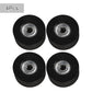 4 Pieces Fitness Trolley Seat Rail Rollers for Water Resistance Rowing Machine, Nylon Steel Cushion Moving Wheel, Row Machines Part Replacement for Home Gym Fitness Equipment