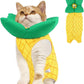 EMUST Cat Recovery Suit and Cat Cone Collar Set, Soft kittens Onesie for Cats After Surgery Female, Cute Kitten Surgery Recovery Suit Female, Cone of Shame Alternative for Kittens Under 4lb, Yellow, S