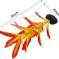 Silk Aquarium Plants for Betta Fish Tank, 2 Pcs 7.8 Inch Small Silk Aquarium Plant Aquatic Water Grass Decoration (Yellow-Red, 8 Inch)