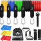 WHATAFIT Resistance Bands, Exercise Bands，Resistance Bands for Working Out, Work Out Bands with Handles for Men and Women Fitness, Strength Training Home Gym Equipment
