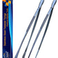JETKONG 2 Pcs 12-Inch Cooking Tweezer Tongs Stainless Steel Kitchen Tweezers Plating Tongs (Navy Blue)