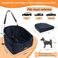 Vivifying Dog Car Seat for Small & Medium Dogs, Detachable & Washable Booster Seat for Pets Up to 30lbs, Travel Bed with Storage Pockets and Safety Belt – Black