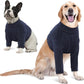 IDOMIK Dog Recovery Suit, Dog Surgery Recovery Suit Front Legs, Comfy Joint Leg Sleeves After Surgery, Elbow Braces Protector for Leg Injuries & Joint Pain, Cone Collar Alternatives,Navy,XL