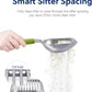 WePet Cat Litter Scoop, Aluminum Alloy Sifter, Kitty Metal Scooper, Deep Shovel, Long Handle, Poop Sifting, Kitten Pooper Lifter, Durable, Heavy Duty, for Litter Box