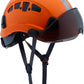 Hard Hats Construction Safety Helmet with Visor ANSI Z89.1 Approved OSHA Hardhat, LOHASPRO Vented Men Work Hard Hat with Chin Strap Tree Climbing Arborist Helmet (P4 Orange+Smoked Visor)