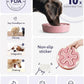 LE TAUCI Slow Feeder Dog Bowls Ceramic, 1.5 Cups Dog Food Bowl, Puppy Slow Feeder Dish for Fast Eaters,Pink Bloom