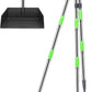 Niubya Pooper Scooper for Dogs, Metal Poop Scooper Tray Spade and Rake Set, Poop Scoop with Adjustable Long Handle, Dog Pooper Scooper for Pet Waste Removal