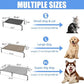 Simple Trending Raised Dog Bed for Small Dogs, Waterproof Elevated Dog Cot, Outdoor Cooling Pet Bed, 36.5" x 22.5", Black