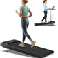 WELLFIT Auto Incline Folding Treadmill - 10% Incline Desk Walking Pad Treadmill with Handlebar, 400 lbs Heavy-Duty Capacity, Space-Saving Quiet Under-Desk Design for Home Office, Seniors & Fitness