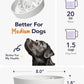 LE TAUCI Dog Bowls Slow Feeder Ceramic, 1.5 Cups Slow Feeding Dog Bowl Small Medium Breed, Puppy Bowl for Fast Eaters,Angel White