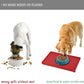 Waterproof Pet Feeding Mat with High Raised Edges, Heavier and Thicker Placemats for Cat Dog Water Bowl with BPA Free, Dogs Cats Food Mats for Messy Drinkers to Prevent Spill and Protect Floors