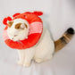 Adjustable Cat Recovery Collar Soft,Cute Pet E-Collar Neck Cone After Surgery Wound Healing Protective Cone Fit for Kitties, Small Dogs(ELC05-lobster-l)