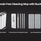 JOYMOOP Mop and Bucket with Wringer Set for Home, Flat Mop and Bucket System, Mops for Floor Cleaning and Wall Cleaner, with 3 Reusable Microfiber Mop Pads