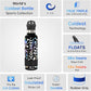 Coldest Insulated Water Bottle with Straw Lid - Stainless Steel Metal Insulated Bottle for Men & Women (Moonlight Leopard, 21 oz)