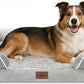 Comfort Expression Large Dog Beds Waterproof Orthopedic Foam Dog Sofa Beds Comfy Pet Bed with Washable Removable Cover & Non-Slip Bottom(Large,Grey White)