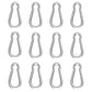 12PCS M5 Spring Snap Hook Carabiner, Heavy Duty Galvanized Steel Carabiner Clip, 220LBS Holding Capacity Spring Clips for Hammock Swing Outdoor Travel