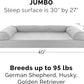 Furhaven Orthopedic Dog Bed for Large Dogs w/ Removable Bolsters & Washable Cover, For Dogs Up to 95 lbs - Quilted Sofa - Silver Gray, Jumbo/XL