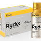Ryde: Focus Shot | Orange Flavor | L-Theanine & Ginseng | Green Tea Caffeine | Vitamins B2 & B7 | 0 Calories, 0 Sugar | 2 FL OZ Shots | Supports Focus* (8 Pack)