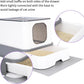 RIZZARI Cat Litter Box Stainless Steel Top-Entry : Leak-Proof Enclosed Design Reduces Odor, for Indoor Cats & Owners (Dark Gray)