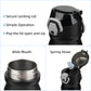 Insulated Water Bottle with Straw and Carry Loop,18 oz Stainless Steel Double Wall Vaccum Metal Water Flask with Leak-proof Lid,Black