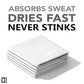 Pocket-Sized Sweat Towels - The Original Sweat Absorbing Handkerchiefs - Quick-Dry Microfiber Sweat Rags for Face, Hands, & Body - Men & Women - Gym, Sports, and Work (White: 5 Pack)