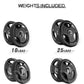 RitFit Olympic Rubber Grip Plates for Barbell, 2-Inch Weight Plates for Weightlifting and Strength Training in Home & Gym, Single, Pair and Sets(2.5/5/10/25/35/45 LB)