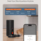 WOPET Automatic Cat Feeder, 5G WiFi Pet Feeder for Two Cats or Dogs with Remote Control, 6L Cat Food Dispenser with Low Food Sensor, 1-10 Meals Per Day, Up to 10s Meal Call for Pets