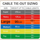 Petest 15ft Reflective Tie-Out Cable for Large Dogs Up to 90 Pounds