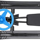 Snow Racer Sled for Kids, Dual Brakes Snowmobile Sled Ski with Steering Wheel, Snow Sledge for Skiing, Ice Skating, Sand Skating, Single Rider 45 x 20 x 15 inches