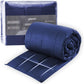 yescool Weighted Blanket for Adults (20 lbs, 88” x 104”, Blue) Cooling Heavy Blanket for Sleeping Perfect for 190-210 lbs, Queen Size Breathable Blanket with Premium Glass Bead, Machine Washable