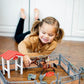 Horse Stable Playset, Horse Toys Set for Girls and Boys with Rider, Farm Animal Figurines Barn Toys, Pretend Play for Kids 3-5 6 7 8-10 Birthday Gifts