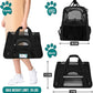 PetAmi Airline Approved Pet Carrier for Cat, Soft Sided Dog Carrier for Small Dogs, Cat Travel Supplies Accessories for Indoor Cats, Ventilated Pet Carrying Bag Medium Large Kitten Puppy, Small Black