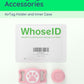 IP68 Waterpoof Dog Airtag Holder, Stretchy Silicone Full Body Covered Apple Air Tag Holder for Dog Cat Collar Fit All Width Collar (Pink, 1 Pack)