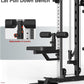 DONOW Smith Machine with Weight Stacks Power Cage Squat Rack Dual Cable Crossover Machine Home Gym Systems Station LAT Pull Down