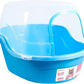 Petphabet Jumbo Hooded Cat Litter Box, Extra Large, Light Blue