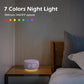 Buffbee Sound Machine & Alarm Clock 2-in-1, 0-100% Clock Face Brightness, Bottom Colored Light, Sleep Timer, Precise 30-Level Volume White Noise Machine, Digital Alarm Clocks for Bedrooms - Purple