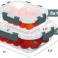 10 Pack Glass Food Storage Containers, Meal Prep Containers with Lids, Airtight Glass Lunch Boxes, Freezer, Oven, and Microwave Safe
