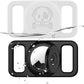 2 Pack Waterproof AirTag Dog Collar Holder Compatible with Apple AirTag, Silicone Hidden Loop Holder for Airtag Tracker, Anti-Lost Dog Collar Air Tag Accessories(Black,White)