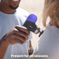 RENPHO Mini Thermal Massage Gun with Heat, Portable Deep Tissue Percussion Massager, Color Silicone Sleeves Travel Size with Carry Case, Purple